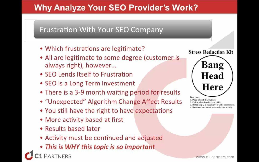 Auditing Your Law Firm SEO Company