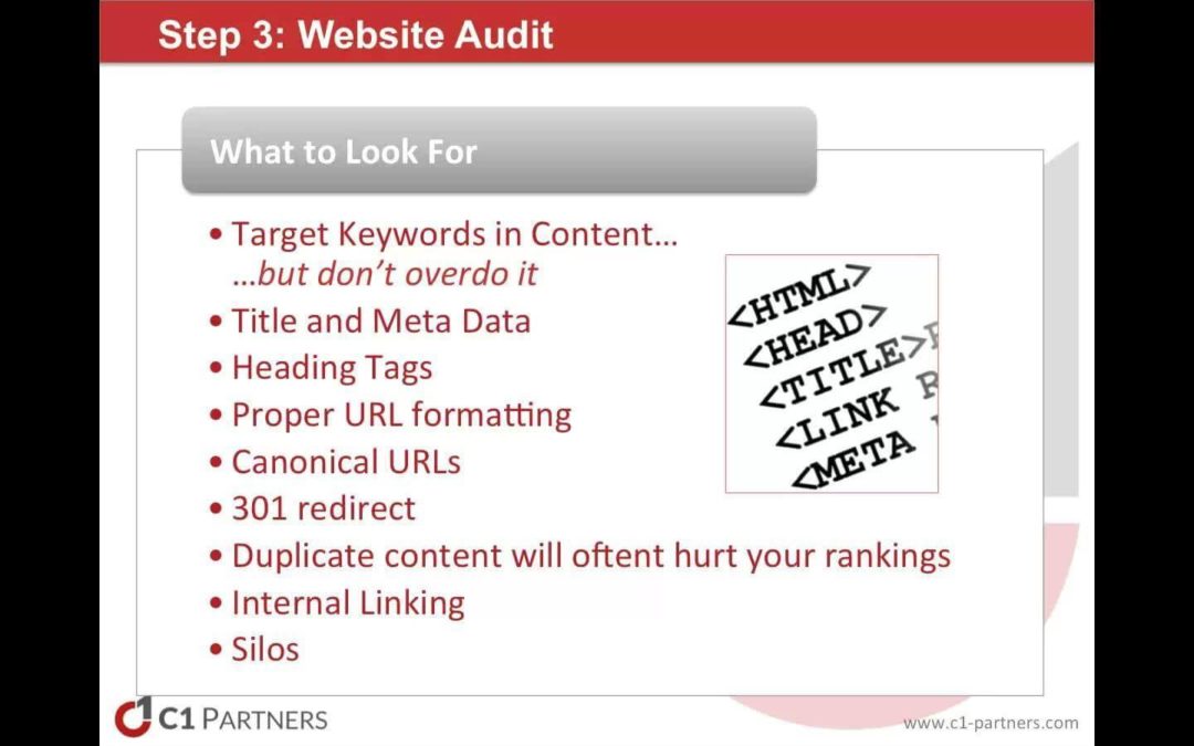 Video – Analyzing The Work of Your SEO Provider Part 3: On-Site Audit
